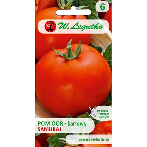 1 szt, Pomidor gruntowy karłowy Samuraj - Nasiona: Ilość w opakowaniu: 0.5 g