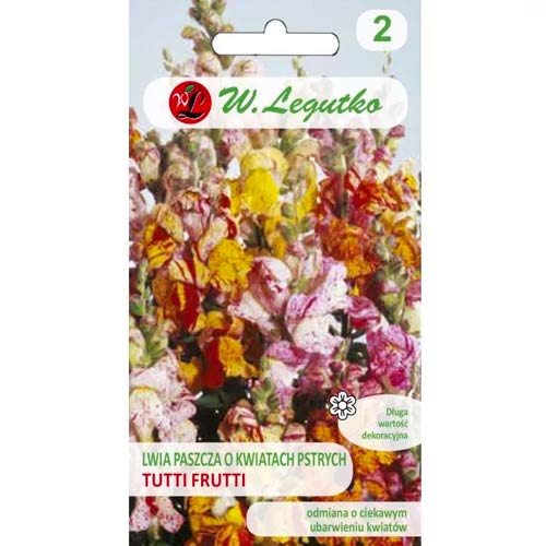 1 szt, Lwia paszcza Tutti Frutti, mix kolorow - Nasiona: Ilość w opakowaniu: 0.1 g