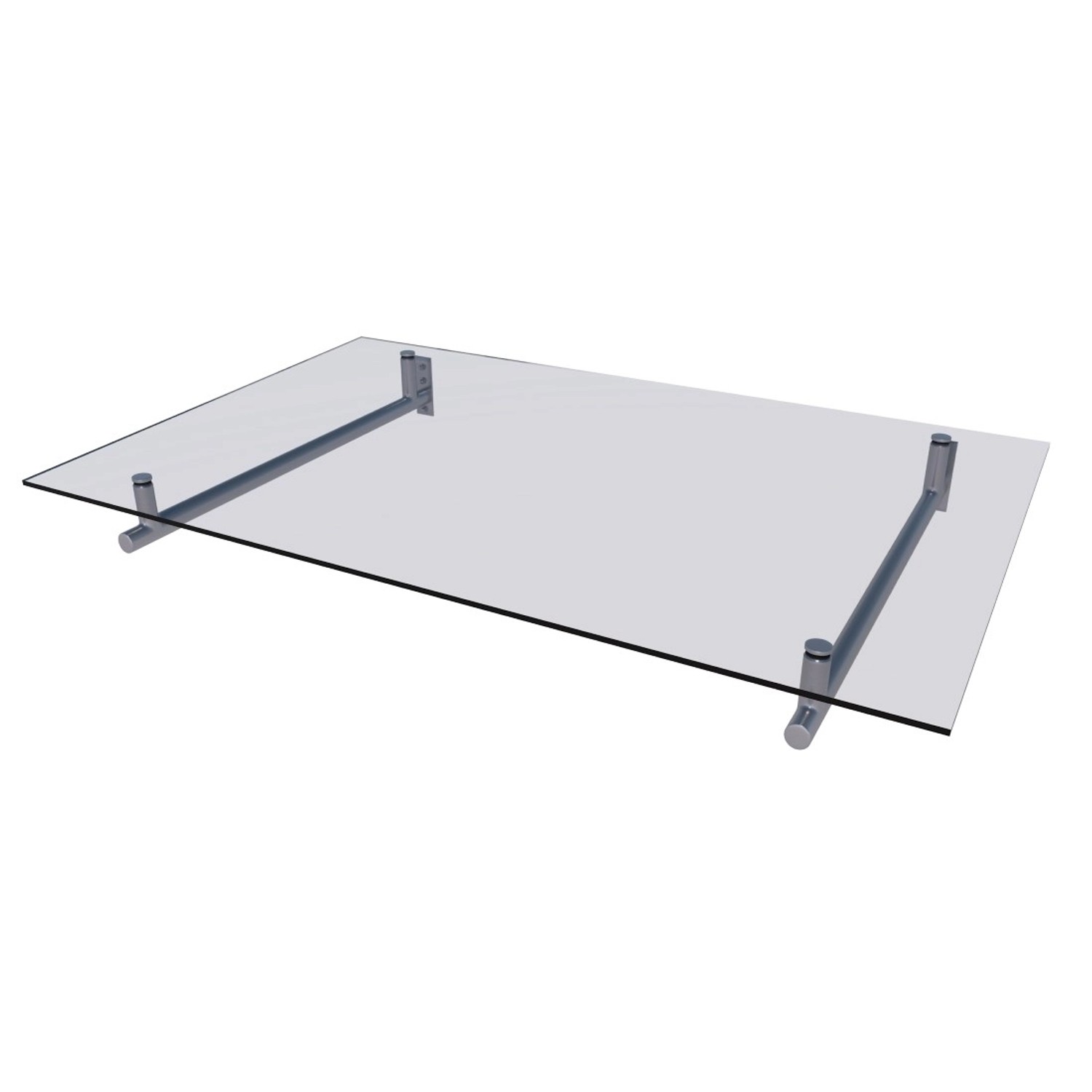 Gutta Zadaszenie HD Glas 160 x 100 x 19,5 cm stal kwasoodporna