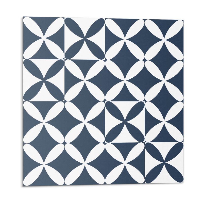 Kafelki samoprzylepne Wallfluent 30x30 cm Geometryczny wzór kwiatów 9 szt.