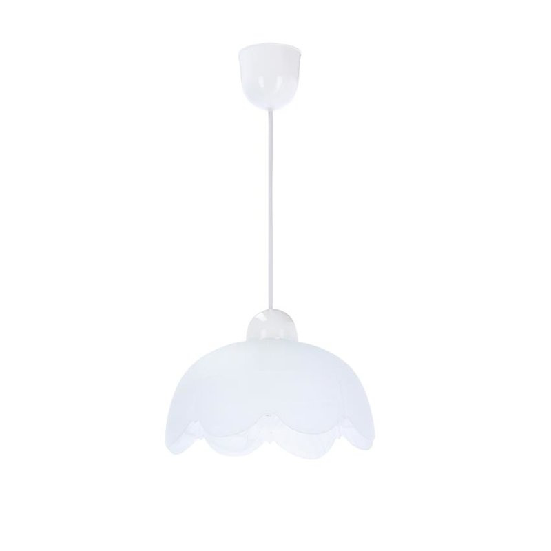 Bratek lampa wisząca 18 1x60w e27 klosz biały