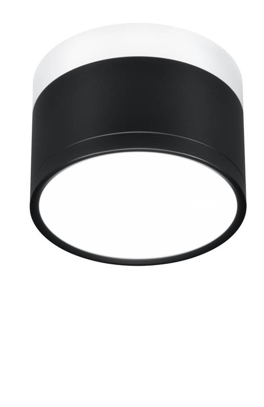 Oprawa lampa sufitowa Tuba LED 4000K czarno biała