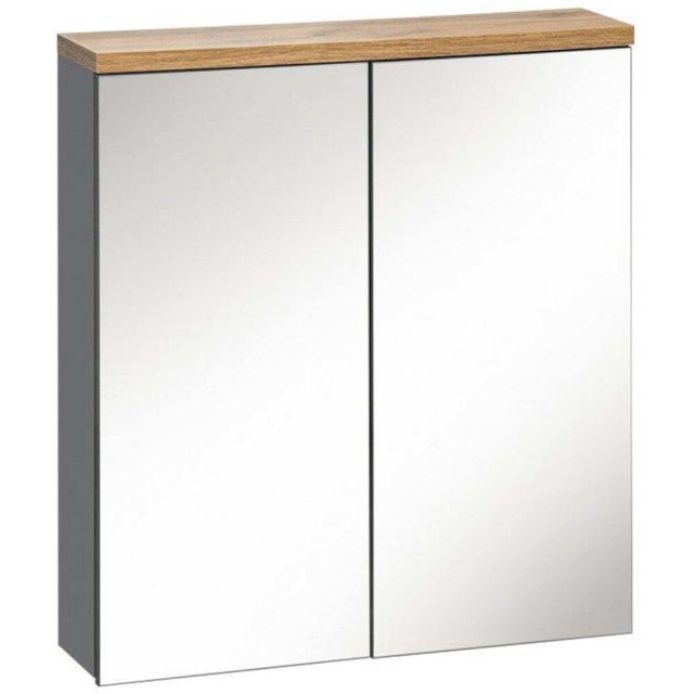 COMAD Szafka z lustrem BALI grafit 840 - 60 cm do samodzielnego monta