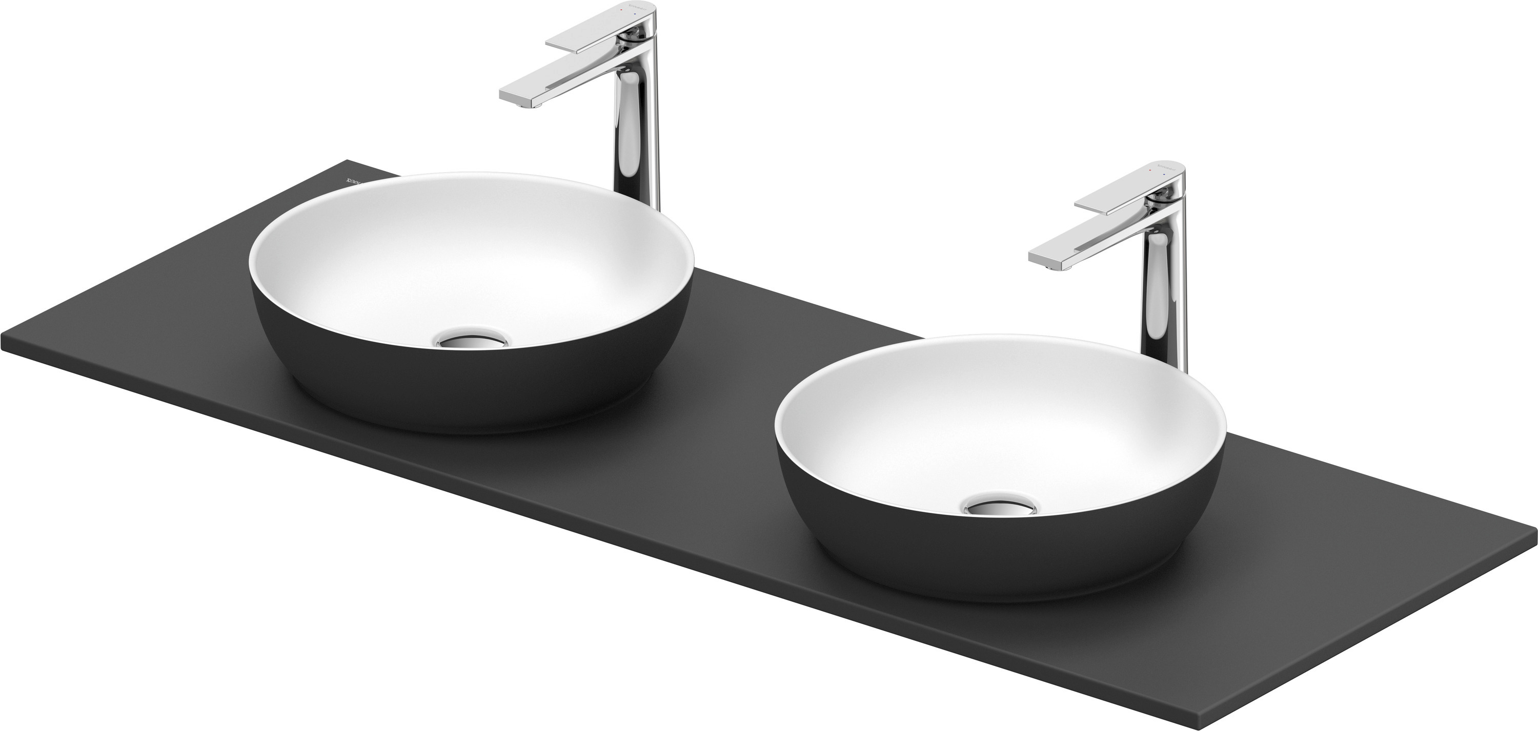 Duravit Sivida umywalka z konsolą 135 cm szarą 268016FI00