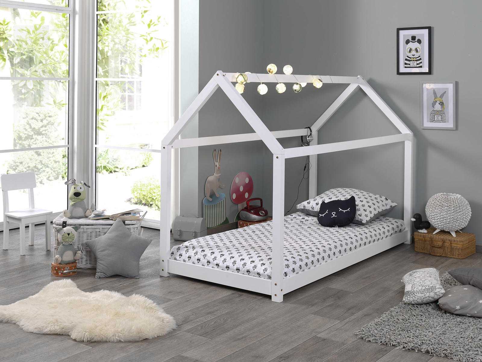 Łóżko dziecięce Cabi House white