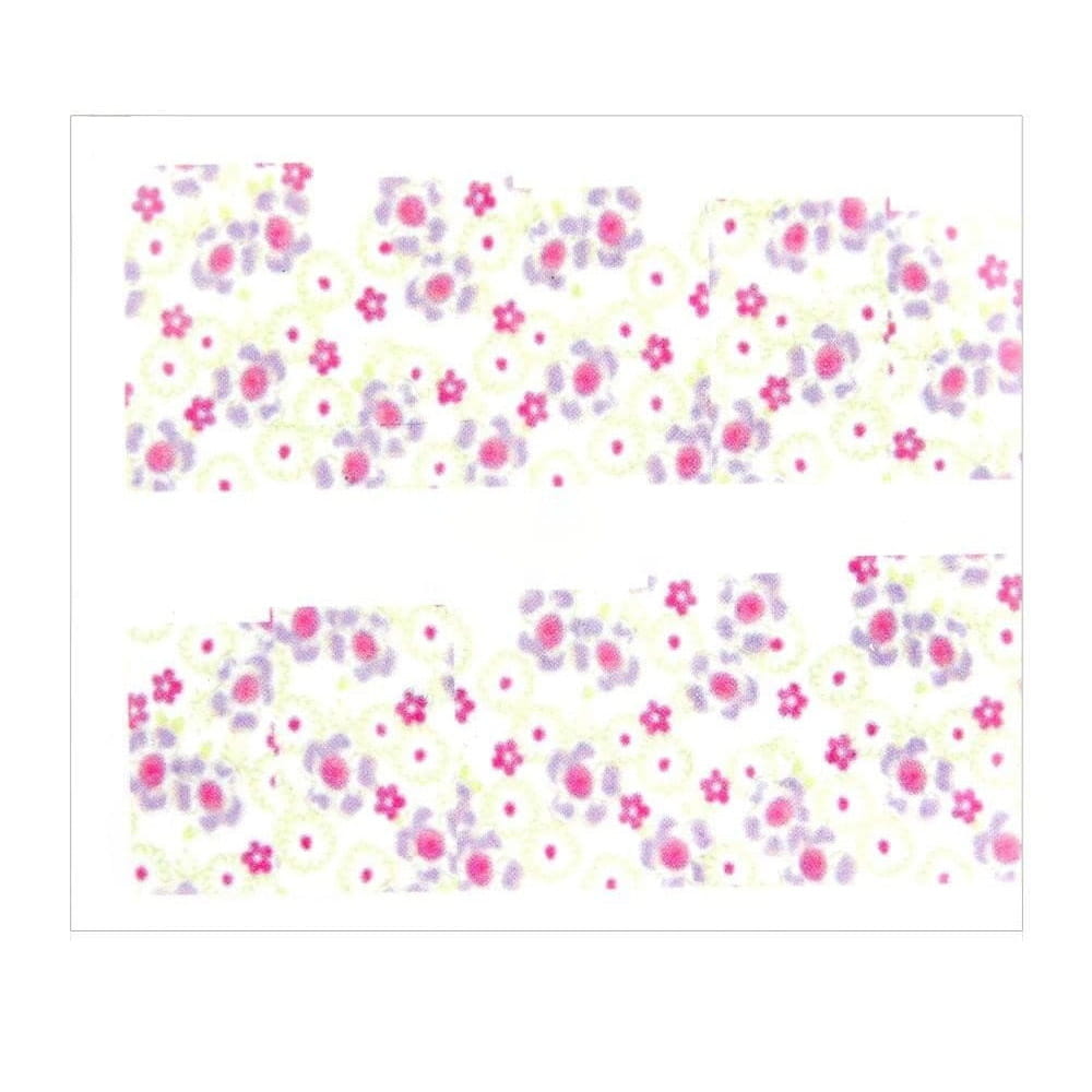 Naklejki wodne do paznokci arkusz 6,5 x 5,5 cm na 10 palców yb Nr 634