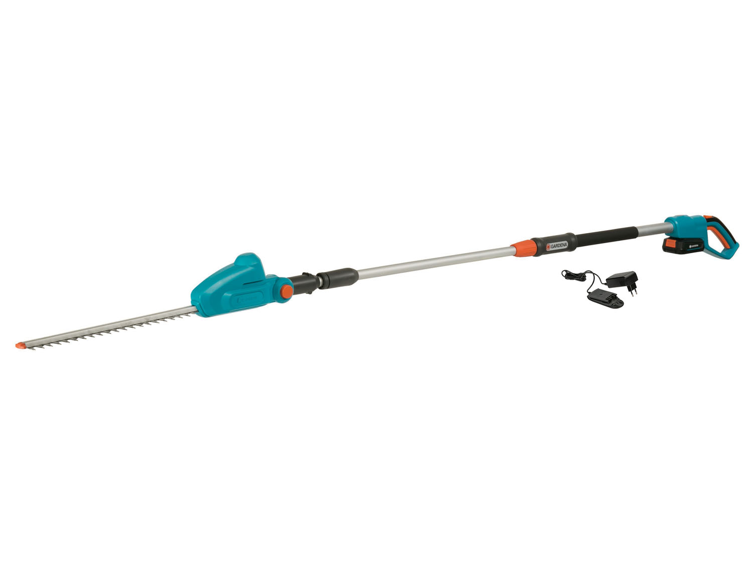 Gardena Akumulatorowe nożyce teleskopowe do żywopłotu THS 42/18V Power For All, zestaw Ready-To-Use