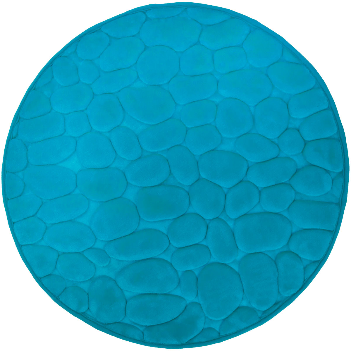 Darmowa Dostawa - Dywanik łazienkowy 60x60 cm okrągły niebieski-zielony Duschy Bellarina 76732