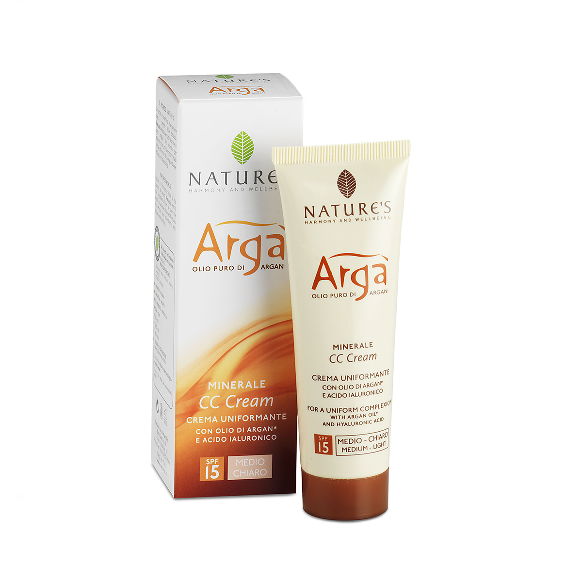 Nature's Arga Mineralny Krem CC, Medium Dark, 50ml