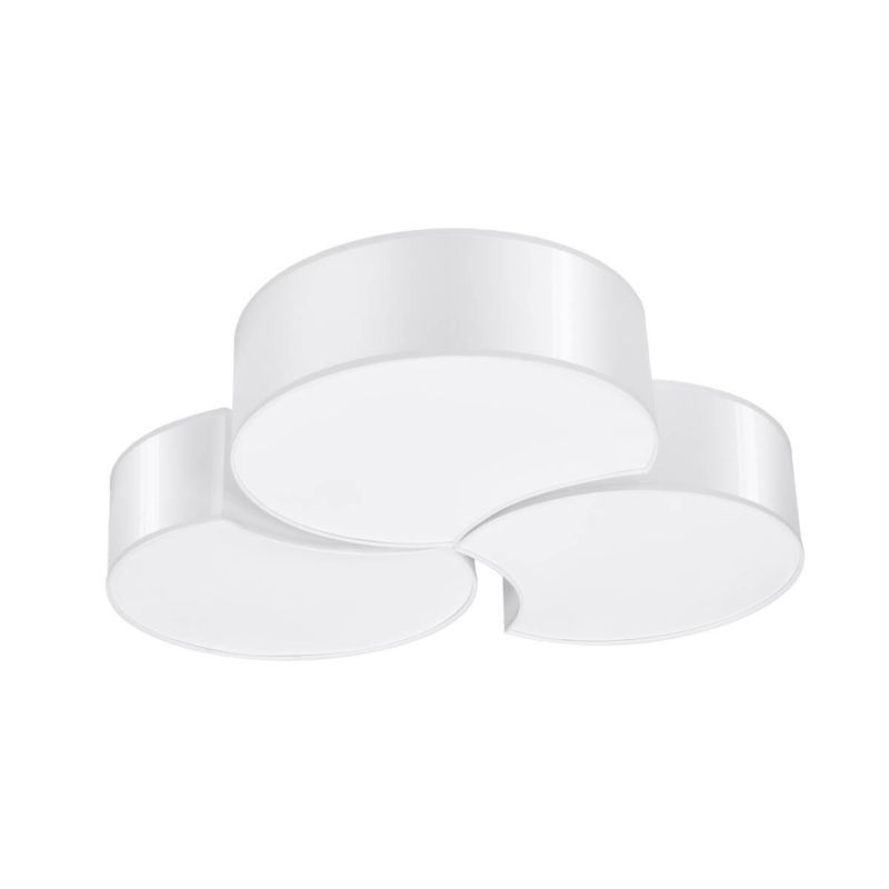 Plafon sufitowy lampa Sollux Lighting Circle biały 6 x E27 x 15W IP20 wym: 11,5 x 64,5 x 64,5 cm - 1 szt.