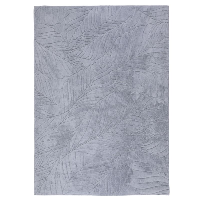 Dywan 160x230 cm Botanic e-floor pluszowy liście szary 1 szt