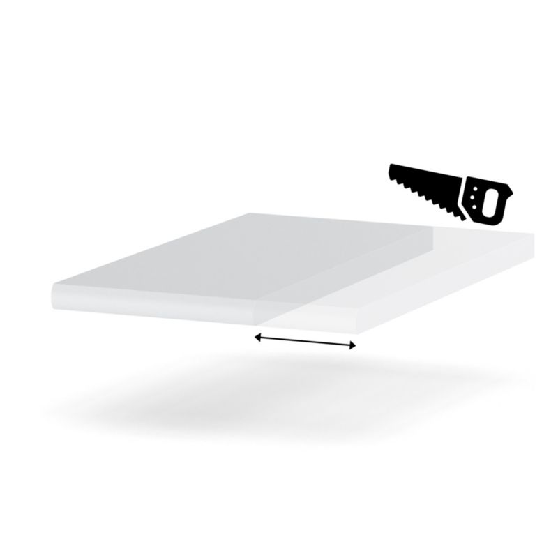 Blat Kuchenny Hurtownia-Mebli 28mm Blande 20-29 29cm Biel Arktyczna 29x60x cm 1szt.