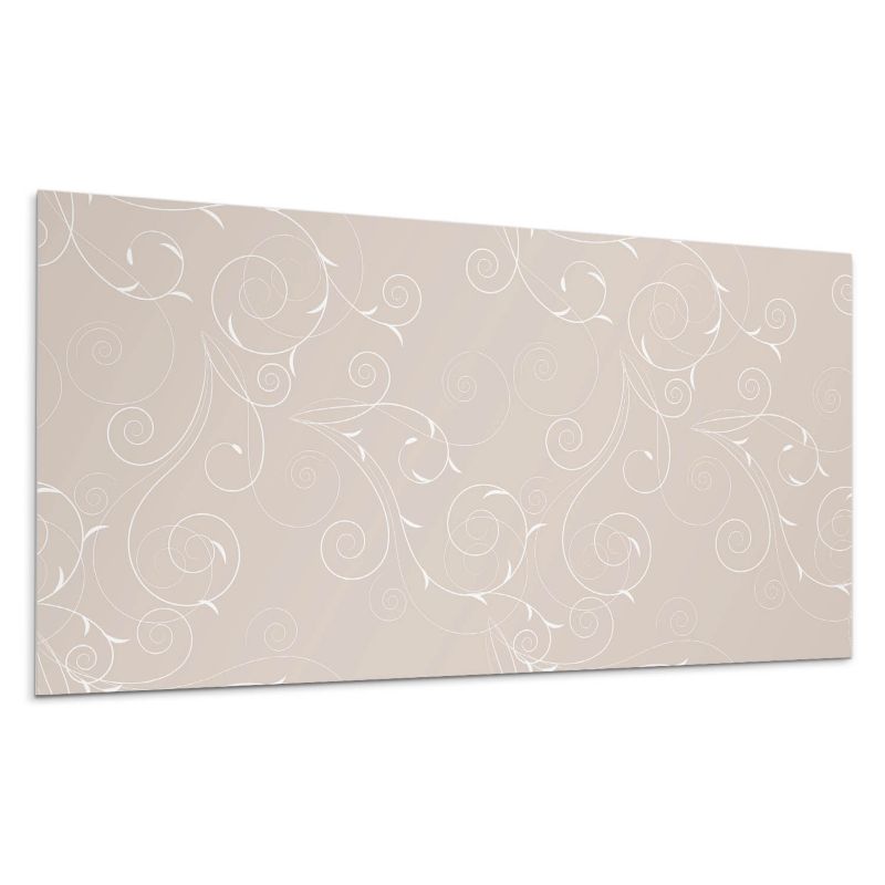 Kafelki samoprzylepne Wallfluent 60x30 cm Finezyjne spirale z motywem liści 6 szt.