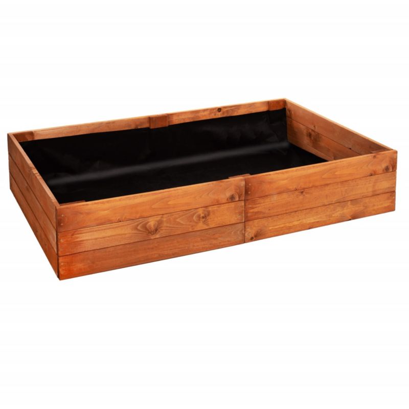 Warzywniak drewniany Springos 140x84x26,5 cm wysoki skrzynia ogrodowa zielnik impregnowany 1 szt.
