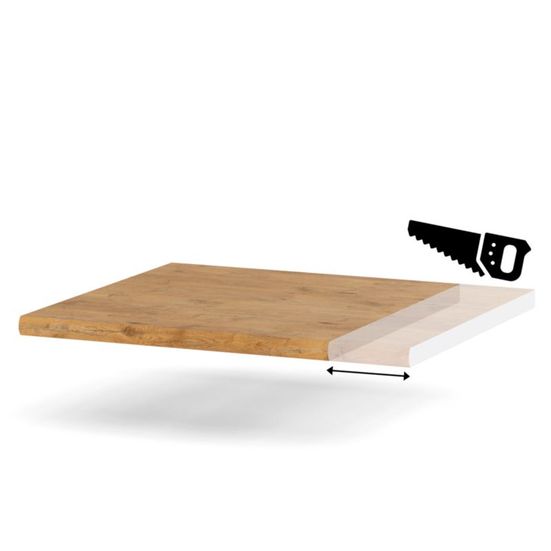 Blat Kuchenny Hurtownia-Mebli 28mm Blande 40-49 49cm Dąb Lancelot 49x60x cm 1szt.