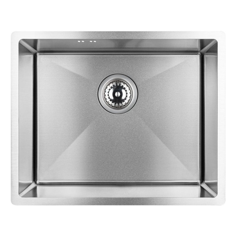 Zlewozmywak Jednokomorowy, Laveo, Inox, Marmara, Stalowy, 44x54 cm, z syfonem, 1 szt.