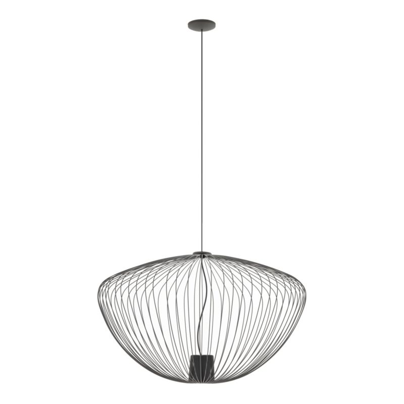 Lampa wisząca Nowodvorski Lighting Pumpkin L 2529 ciemny szary industrialna 1xGU10 x 10W 1 szt.