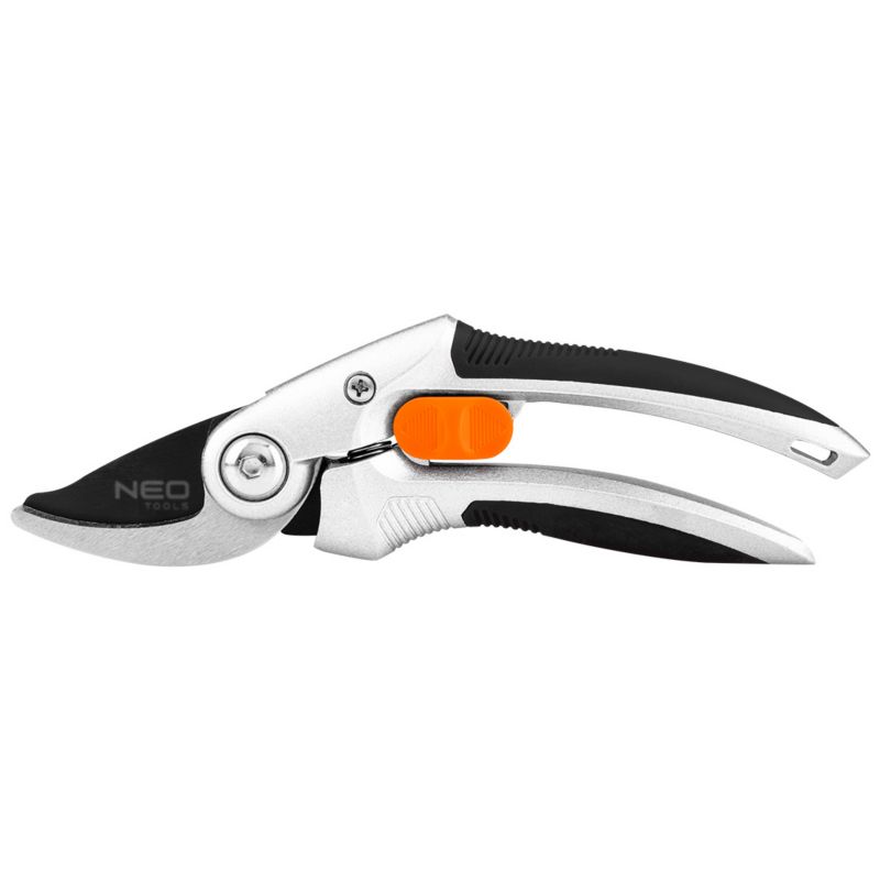 Sekator ogrodowy NEO TOOLS bypass 210 mm, zakres do 20 mm, aluminiowy, uchwyt pokryty gumą TPR 1 szt