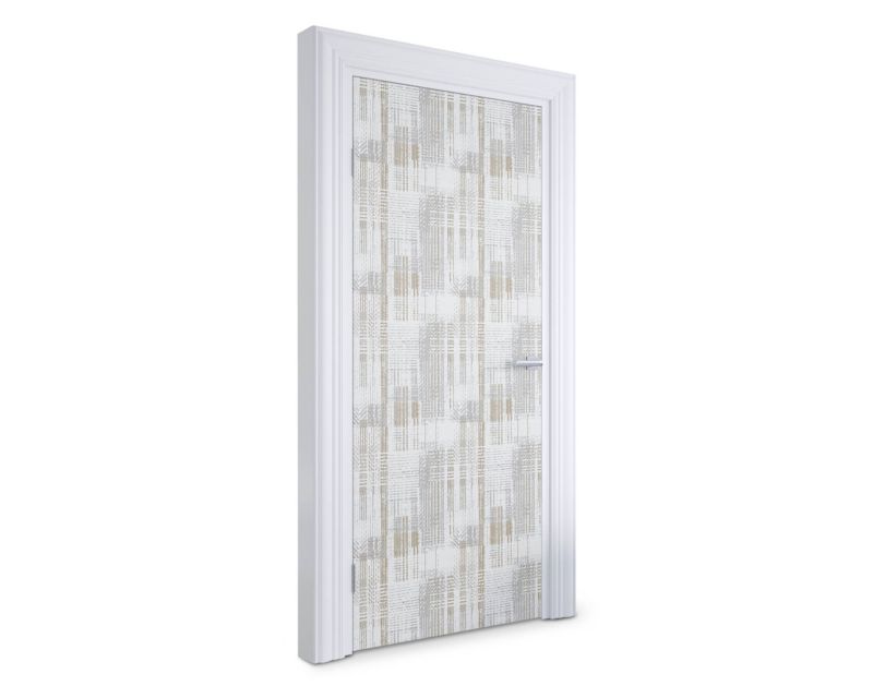 Naklejka samoprzylepna na drzwi Wallfluent 95x205 cm Abstrakcyjna krata 1 szt.