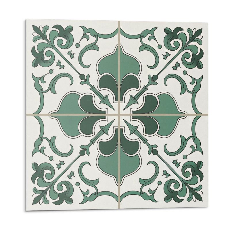 Kafelki samoprzylepne Wallfluent 20x20 cm Wytworny design roślinny 20 szt.