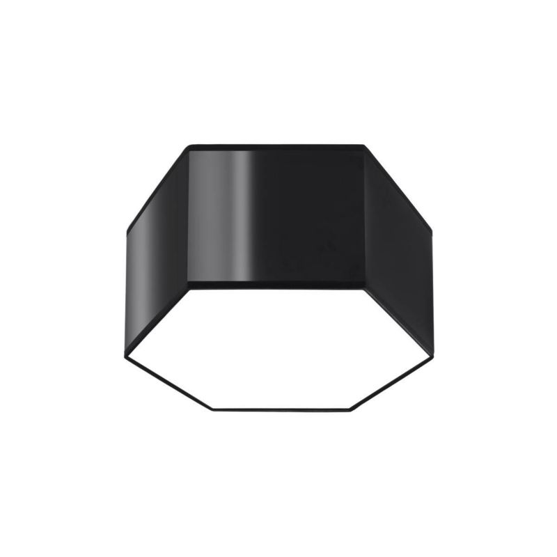 Plafon sufitowy Sollux Lighting Sunde czarny 2 x E27 x 15W IP20 wym: 15,5 x 30,5 x 26,5 cm - 1 szt.