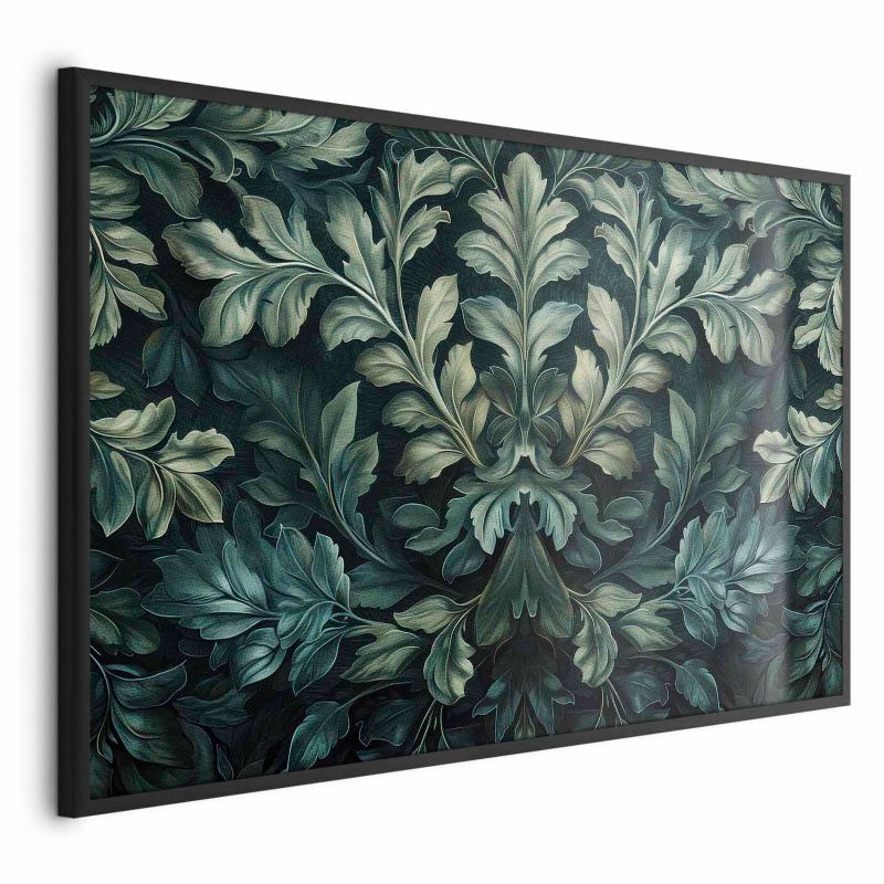 Plakat Artgeist Wiktoriańskie liście 90x60 cm z ramą czarną 1 szt