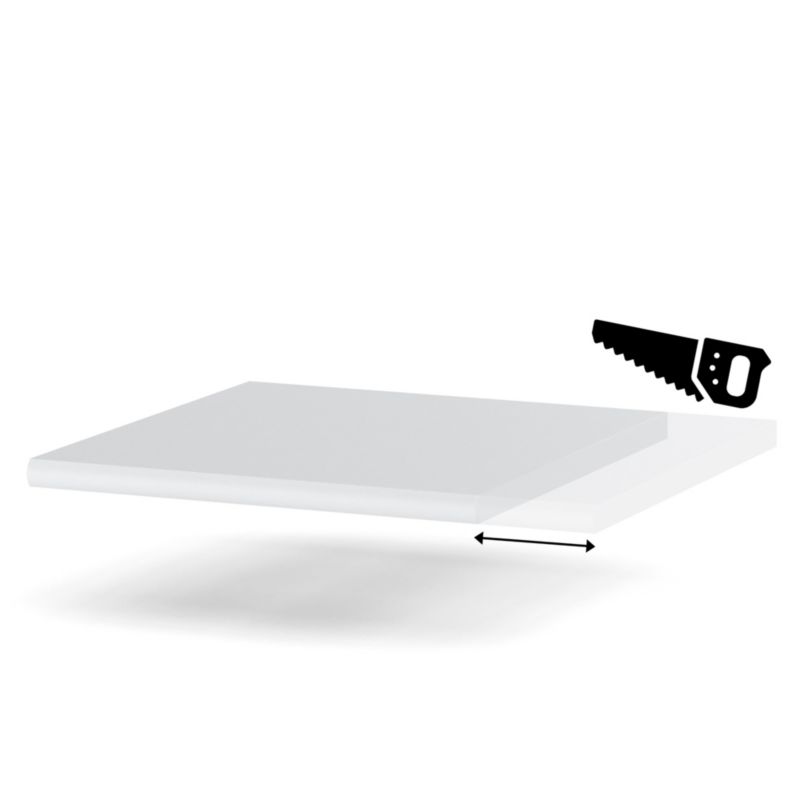 Blat Kuchenny Hurtownia-Mebli 28mm Blande 40-49 49cm Biel Arktyczna 49x60x cm 1szt.