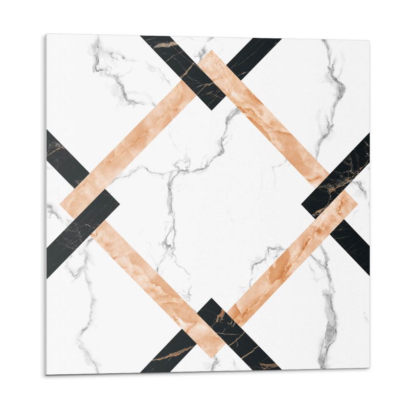 Kafelki samoprzylepne Wallfluent 30x30 cm Stylowe wzory marmurowe w formie geometrycznej 9 szt.