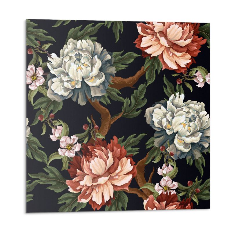Kafelki samoprzylepne Wallfluent 30x30 cm Wzór kwiatów 9 szt.