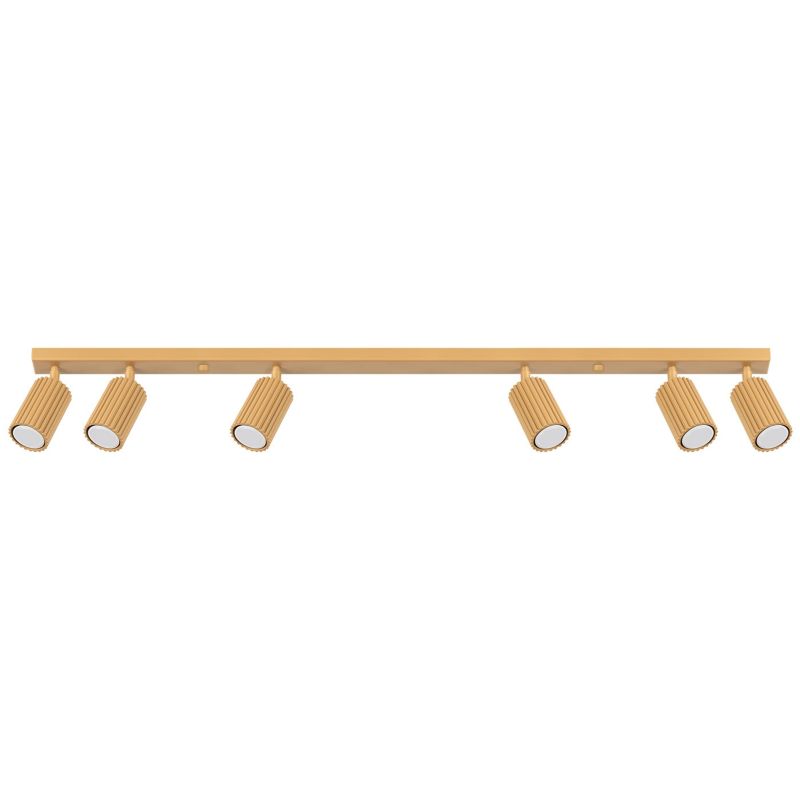 Oprawa sufitowa Sollux Lighting Karbon złoty 6 x GU10 x IP20 wym: 16,5 x 117 x 6,5 cm - 1 szt.