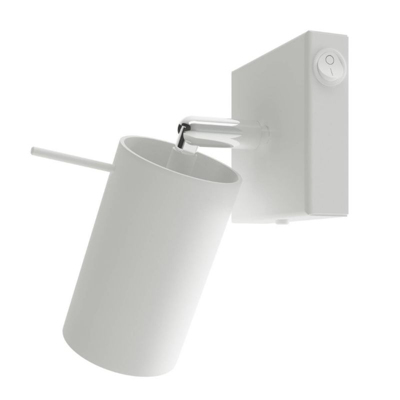 Kinkiet ścienny Sollux Lighting Ring biały do czytania z włącznikiem 1 x GU10 x IP20 wym: 18,7 x 8 x 16 cm - 1 szt.