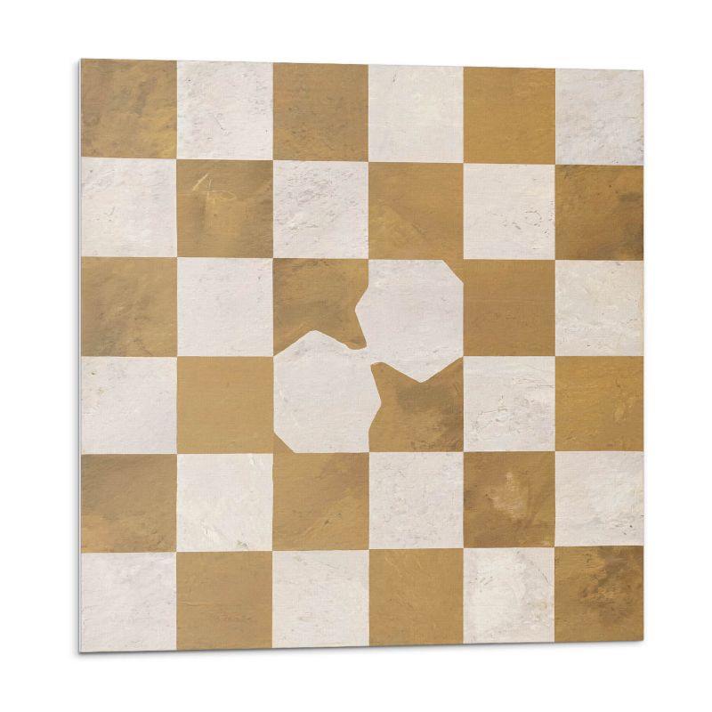 Kafelki samoprzylepne Wallfluent 30x30 cm Dynamiczny motyw szachownicy 9 szt.