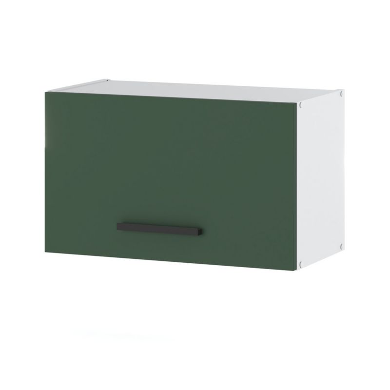 Szafka Kuchenna Hurtownia-Mebli Wisząca Okapowa Blanka górna okap60 60cm Biały Mat Butelkowa Zieleń 60x30x36 cm 1szt.