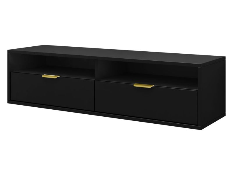 Szafka RTV MIRJAN 24 Queen 140 czarny 1 szt.