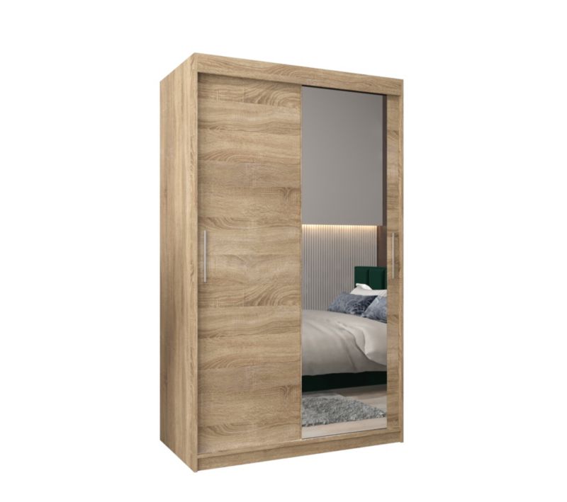 Szafa przesuwna Garderoba Abiks Tokyo 2 120 sonoma + sonoma 1 szt.