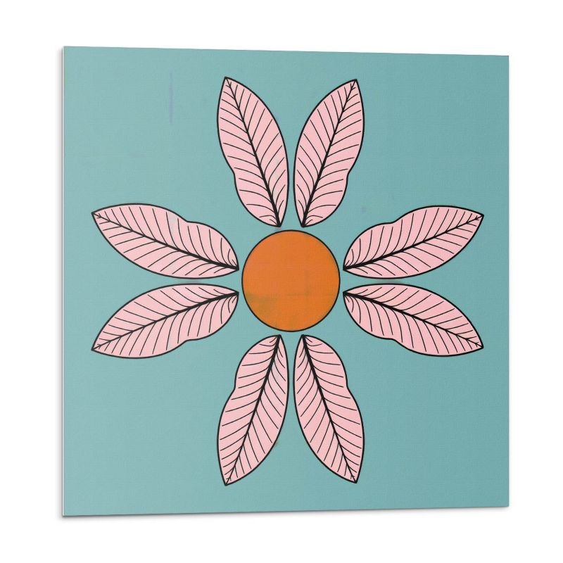 Kafelki samoprzylepne Wallfluent 30x30 cm Roślinne motywy z liśćmi i promieniami 9 szt.