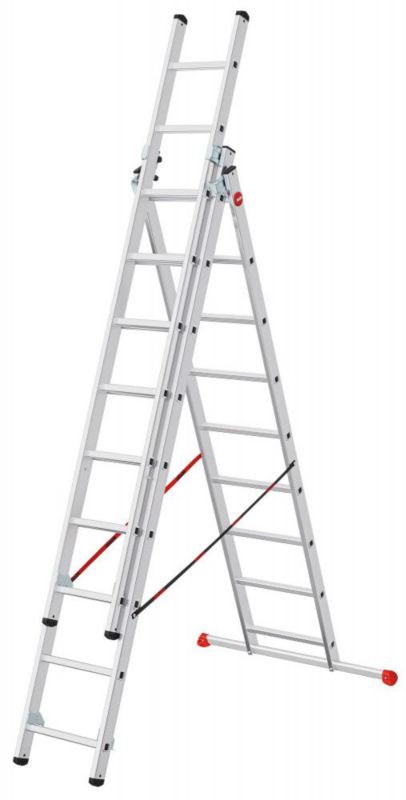 Drabina aluminiowa 3 elementowa 3x9 Hailo HobbyStep combi 1 szt.