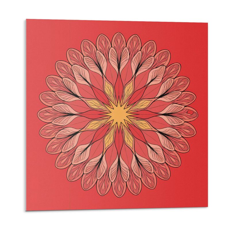 Kafelki samoprzylepne Wallfluent 30x30 cm Wzór mandali z kwiatowymi detalami 9 szt.