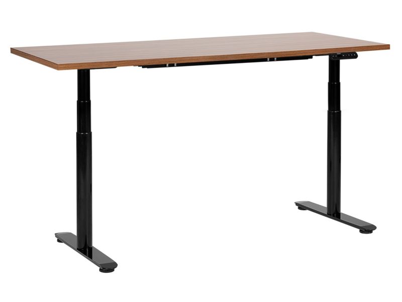 Biurko regulowane Elektryczny Ciemne drewno Destinas 160 x 72 cm 1 szt.
