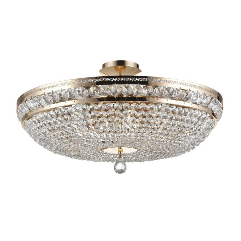 Lampa wisząca Maytoni Ottilia 7020 mosiężno-złota kryształowa 12xE14 x 60W 1 szt.