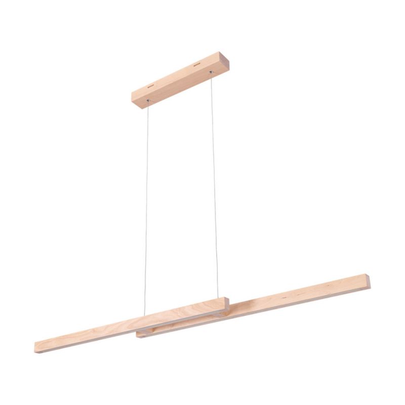 Drewniana Lampa Wisząca SPOT Light 2xLED 22.5W Naturalna Brzoza FSC, Ściemniacz Dotykowy, 1 szt.