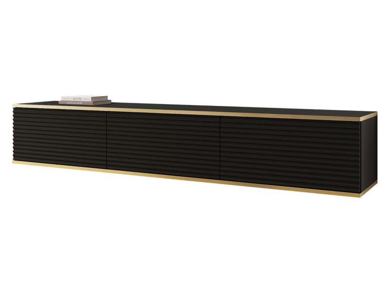 Szafka RTV MIRJAN 24 Oro MDF 175 czarny 1 szt.