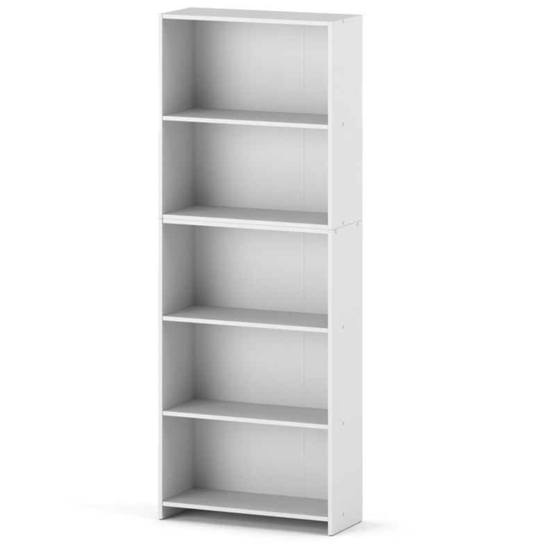 Regał Hurtownia-Mebli Półek 5 Pella 70 70cm Biały Mat 70x30x189 cm 1szt.
