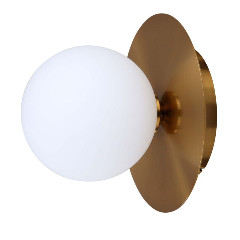 Kinkiet ścienny Light Prestige Roma złoto-biały 1 x G9 x 5W IP20 wym: 18 x 18 x 15,5 cm - 1 szt.