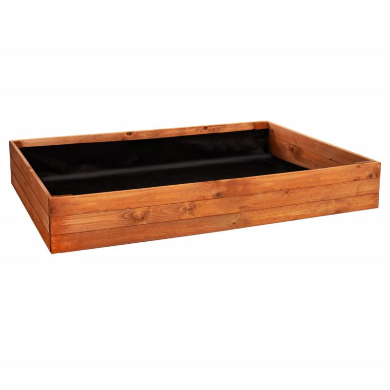 Warzywniak drewniany Springos 200x84x26,5 cm wysoki skrzynia ogrodowa zielnik impregnowany 1 szt.