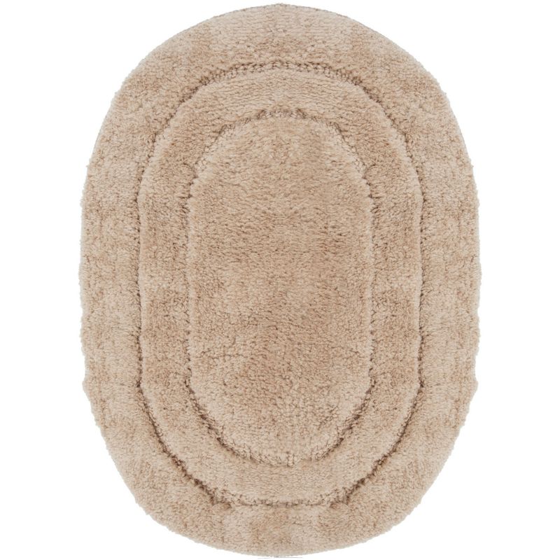 Dywanik łazienkowy e-floor 50x80 cm Soft owalny beżowy 1 szt