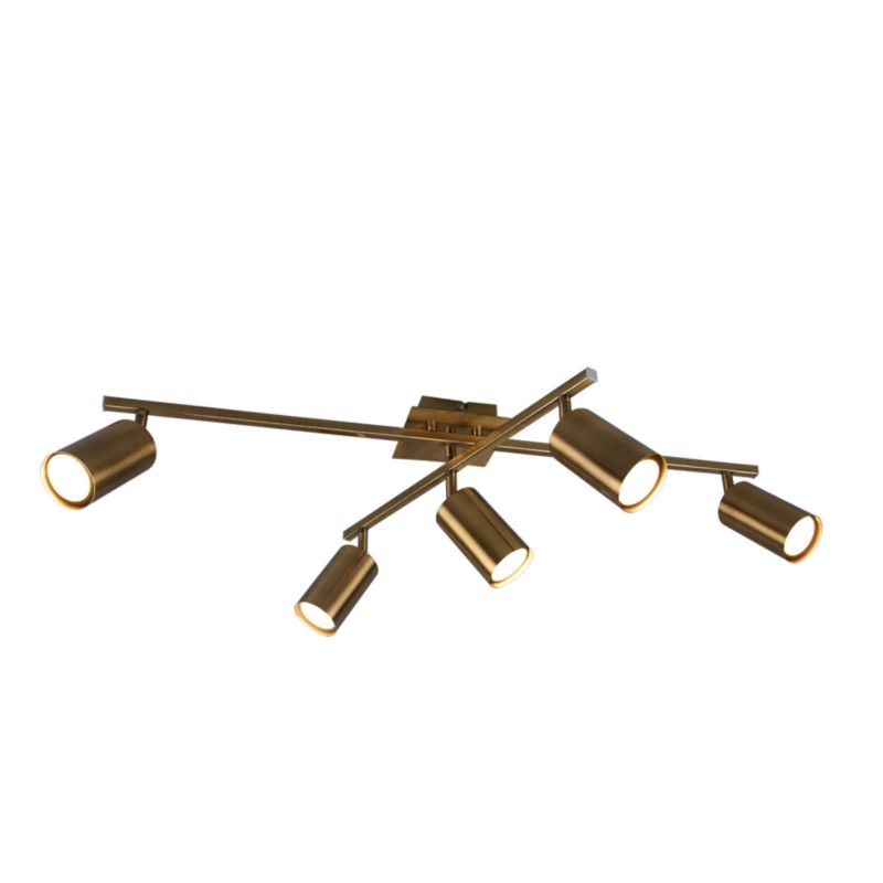 Lampa sufitowa wisząca Trio Marley 0619 złota nowoczesna 5xGU10 x 1 szt.