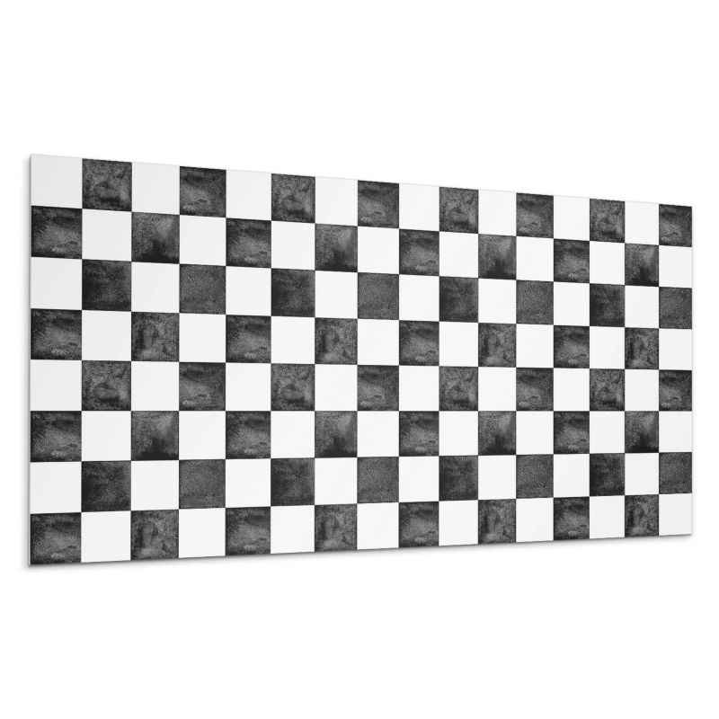 Kafelki samoprzylepne Wallfluent 60x30 cm Motyw szachownicy z wykończeniem 6 szt.