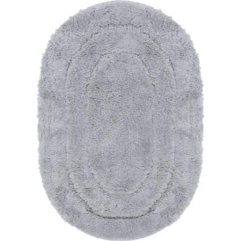 Dywanik łazienkowy e-floor 50x80 cm Soft owalny szary 1 szt