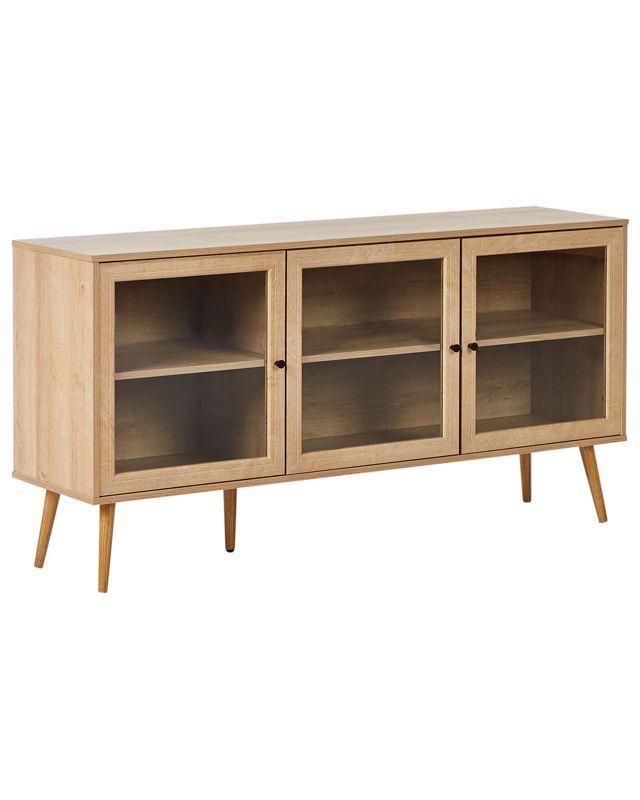 Komoda trzydrzwiowa Albany 150 cm 40 cm Jasnobrązowy 1 szt.
